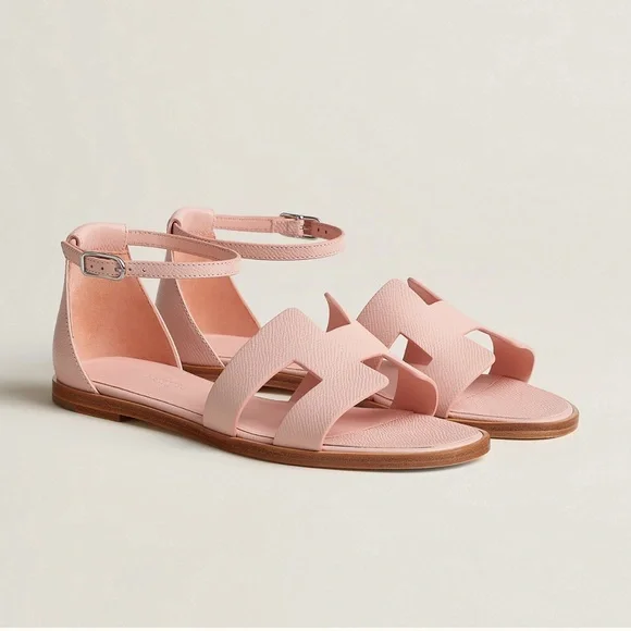 【鮮やかピンク♡】HERMES Santorini サンダル Hカット Hermes | Shoes | Hermes Santorini Sandals Brand New In Box